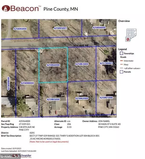 530 8th Ave NE, Pine City, MN 55063