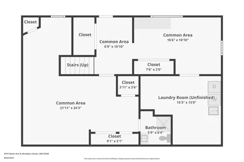 Floorplan - 5919 Upton Ave N, Brooklyn Center, MN 55430 photo 2 of 3