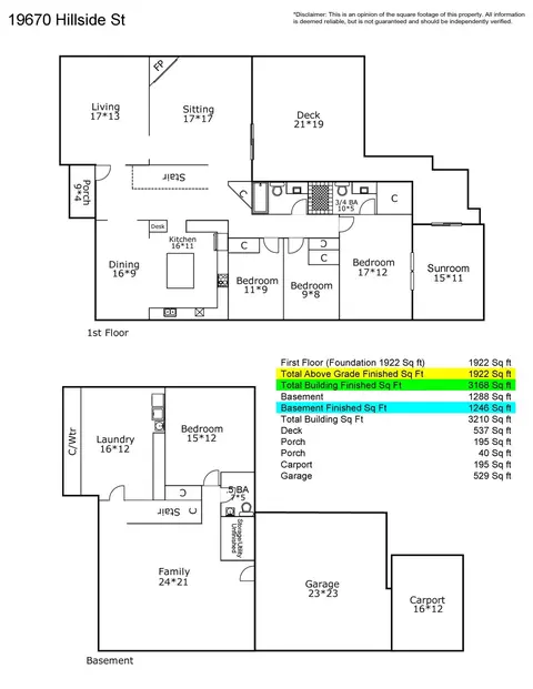 Floorplan - 19670 Hillside St, Deephaven, MN 55331 photo 1 of 1
