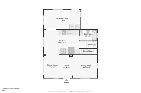 Floorplan - 1980 Main St, Centerville, MN 55038 photo 2 of 3