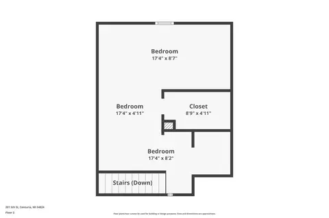 Floorplan - 201 5th St, Centuria, WI 54824 photo 1 of 3
