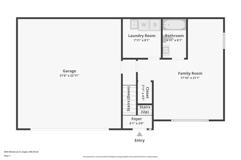 Floorplan - 3839 Windcrest Ct, Eagan, MN 55123 photo 1 of 3
