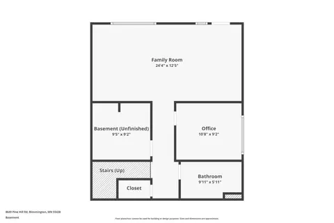 Floorplan - 8649 Pine Hill Rd, Bloomington, MN 55438 photo 1 of 3
