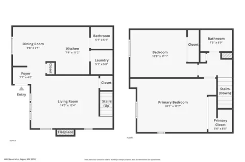 Floorplan - 4682 Lenore Ln, Eagan, MN 55122 photo 3 of 6