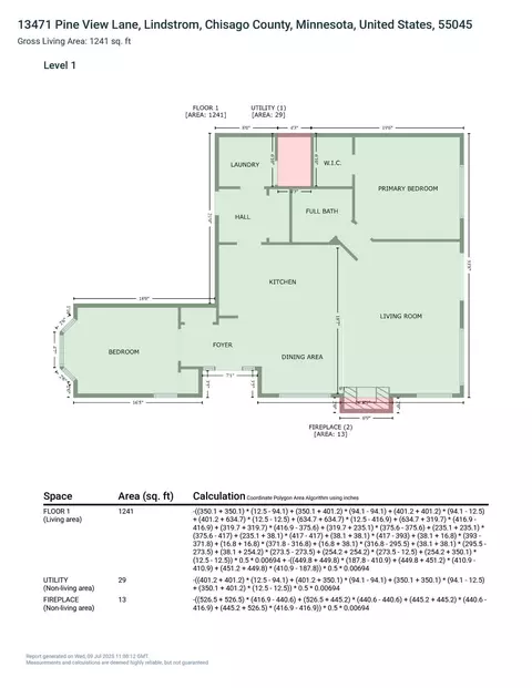 Floorplan - 13471 Pine View Ln, Lindstrom, MN 55045 photo 1 of 1