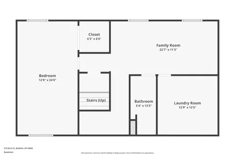 Floorplan - 313 Birch St, Baldwin, WI 54002 photo 2 of 3
