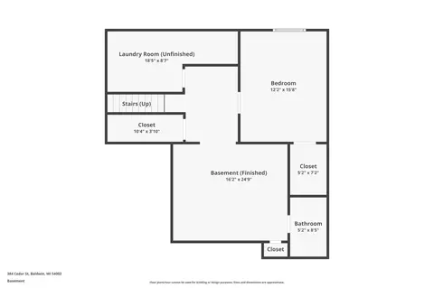 Floorplan - 384 Cedar St, Baldwin, WI 54002 photo 1 of 3