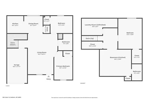 Floorplan - 384 Cedar St, Baldwin, WI 54002 photo 2 of 3