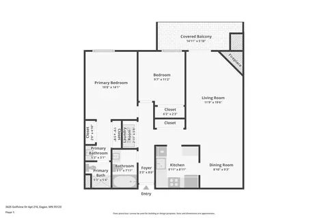 Floorplan - 3425 Golfview Dr #216, Eagan, MN 55123 photo 1 of 1