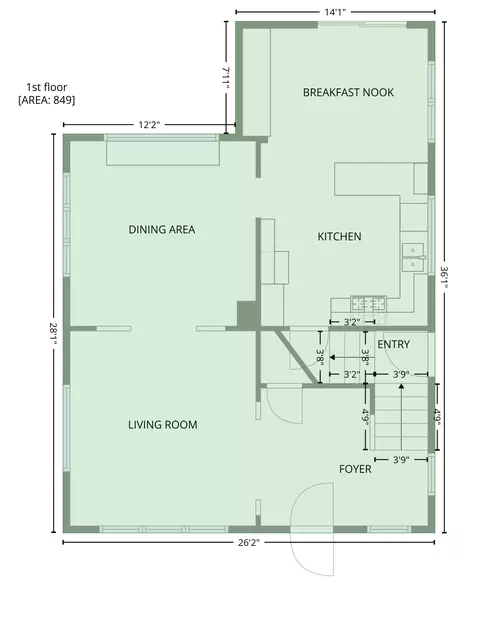 Floorplan - 609 Forest St, Kenyon, MN 55946 photo 2 of 7