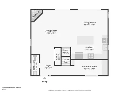 Floorplan - 5769 Sunset Rd, Mound, MN 55364 photo 3 of 4