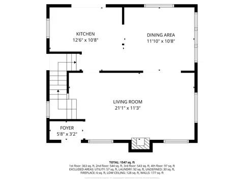 Floorplan - 627 N 20th Ave E, Duluth, MN 55812 photo 2 of 5