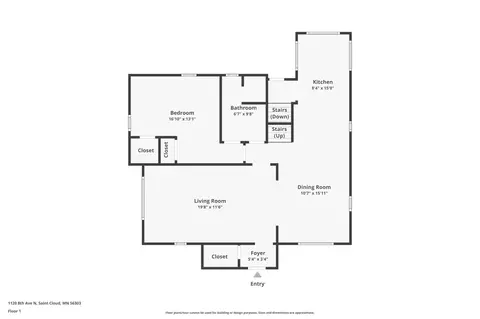 Floorplan - 1120 8th Ave N, Saint Cloud, MN 56303 photo 1 of 3