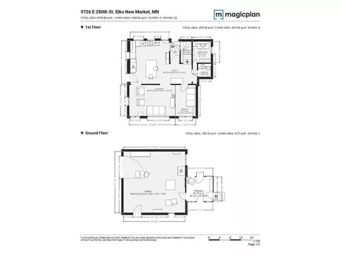 Floorplan - 9726 E 280th St, Webster, MN 55088 photo 1 of 2