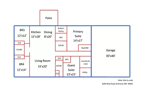 Floorplan - 9299 Wise Rd, Brainerd, MN 56401 photo 1 of 1