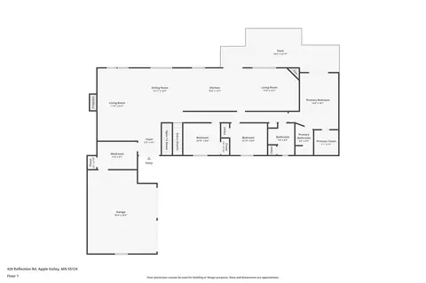 Floorplan - 429 Reflection Rd, Apple Valley, MN 55124 photo 1 of 2