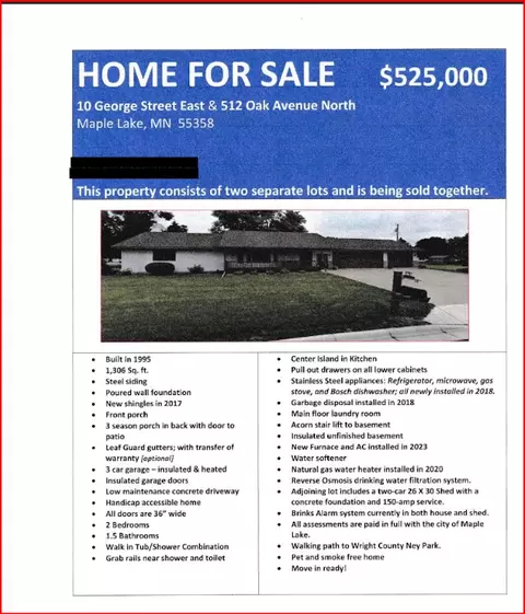 10 George St E, Maple Lake, MN 55358