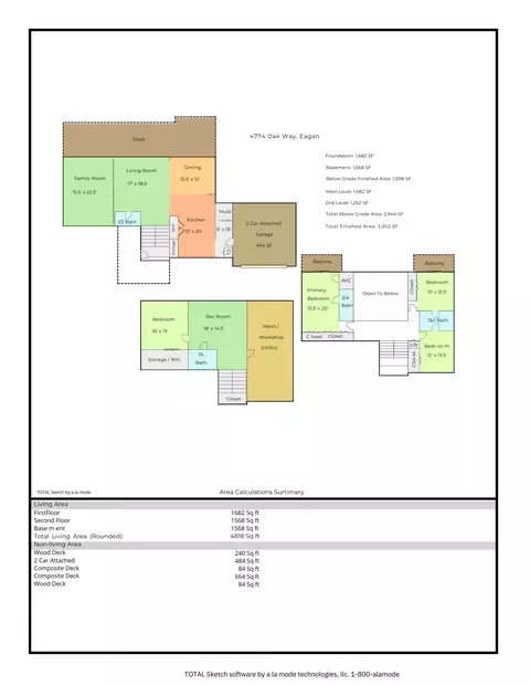 Floorplan - 4774 Oak Way, Eagan, MN 55122 photo 1 of 1