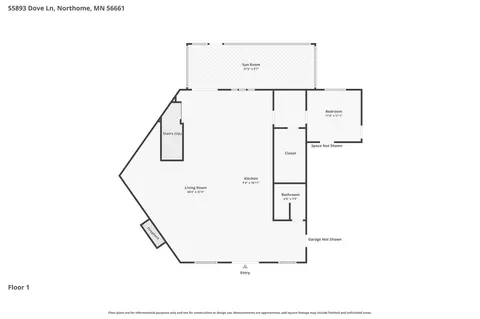 Floorplan - 55893 Dove Ln, Northome, MN 56661 photo 2 of 4