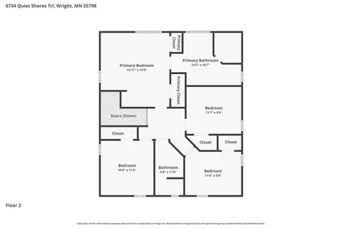 Floorplan - 6734 Quiet Shores Trl, Wright, MN 55798 photo 3 of 4