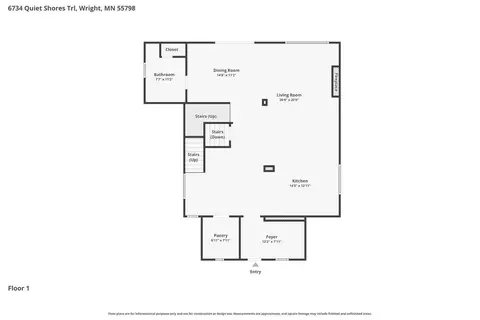 Floorplan - 6734 Quiet Shores Trl, Wright, MN 55798 photo 1 of 4