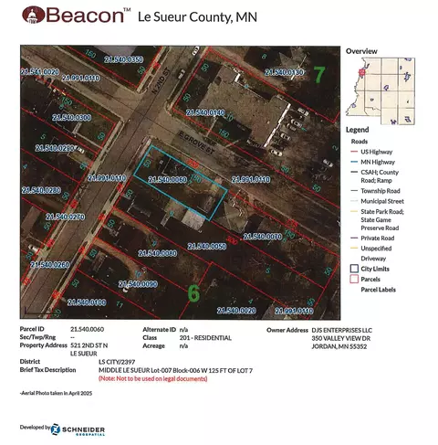 521 N 2nd St, Le Sueur, MN 56058