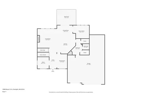 Floorplan - 12989 Bauer Dr N, Champlin, MN 55316 photo 11 of 12