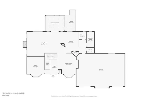Floorplan - 1008 Newhall Dr, Faribault, MN 55021 photo 1 of 4