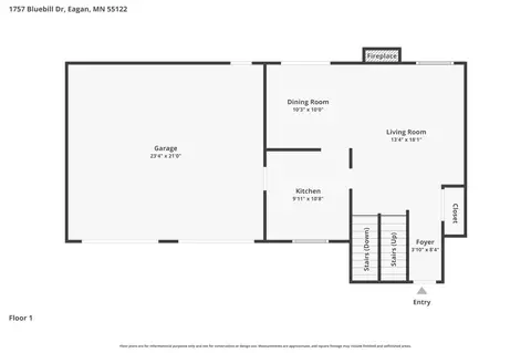 Floorplan - 1757 Bluebill Dr, Eagan, MN 55122 photo 1 of 4