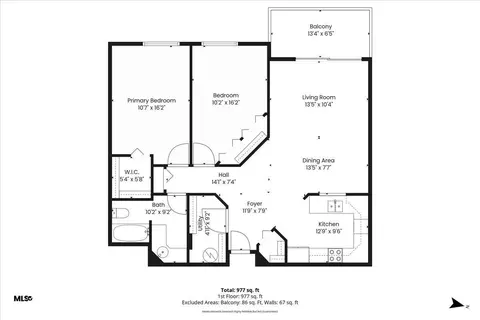 Floorplan - 2425 E Franklin Ave #212, Minneapolis, MN 55406 photo 2 of 2