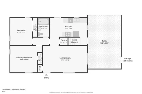 Floorplan - 10035 3rd Ave S, Bloomington, MN 55420 photo 2 of 3