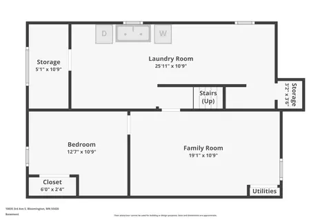 Floorplan - 10035 3rd Ave S, Bloomington, MN 55420 photo 3 of 3