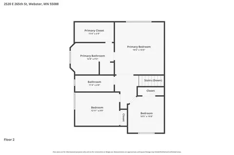 Floorplan - 2520 E 265th St, Webster, MN 55088 photo 2 of 4