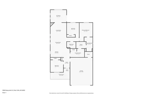 Floorplan - 3588 Newcastle Dr, River Falls, WI 54022 photo 1 of 1