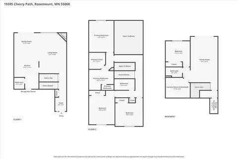 Floorplan - 15595 Cherry Path, Rosemount, MN 55068 photo 1 of 4