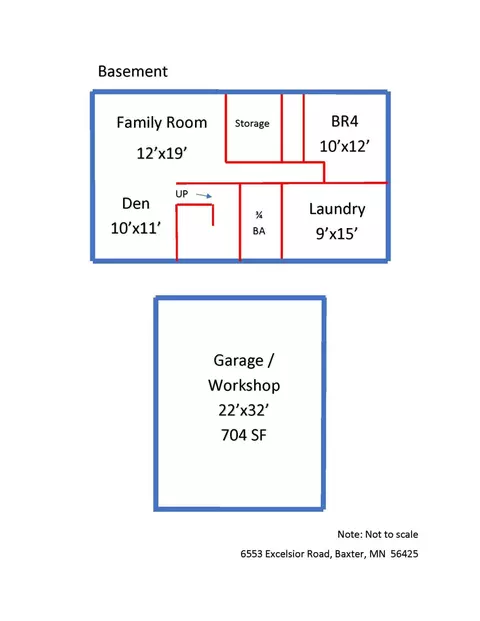 Floorplan - 6553 Excelsior Rd, Baxter, MN 56425 photo 2 of 2
