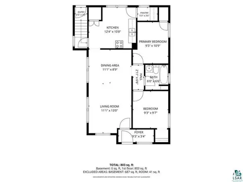 Floorplan - 421 N 11th Ave W, Duluth, MN 55806 photo 1 of 3