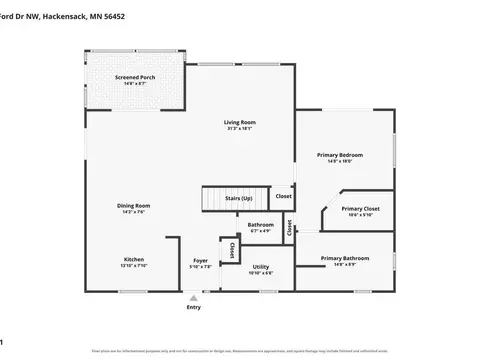 Floorplan - 3641 Ford Dr NW, Hackensack, MN 56452 photo 2 of 2