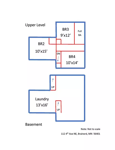 Floorplan - 112 4th Ave NE, Brainerd, MN 56401 photo 2 of 2