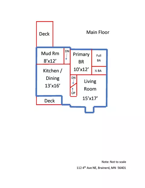 Floorplan - 112 4th Ave NE, Brainerd, MN 56401 photo 1 of 2