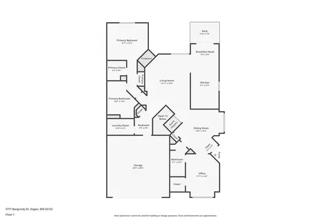 Floorplan - 3771 Burgundy Dr, Eagan, MN 55122 photo 1 of 2