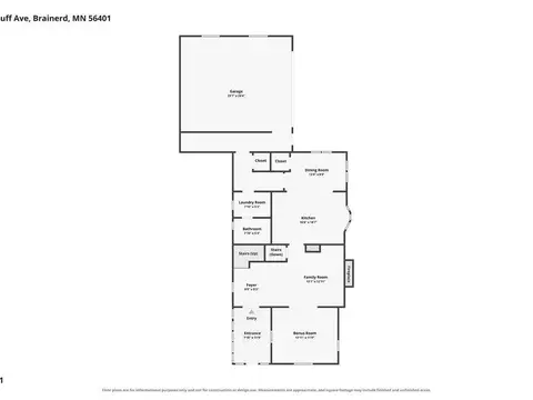 Floorplan - 905 Bluff Ave, Brainerd, MN 56401 photo 1 of 4