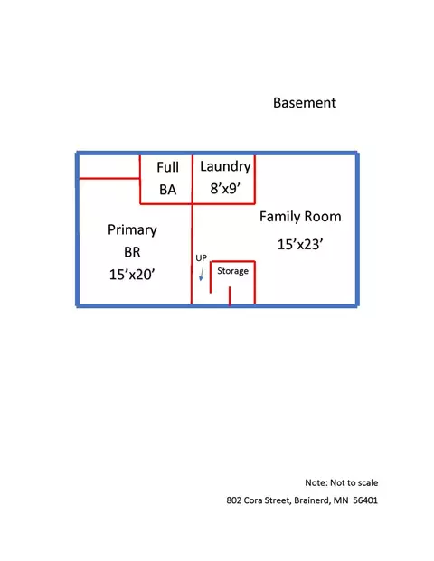 Floorplan - 802 Cora St, Brainerd, MN 56401 photo 2 of 2