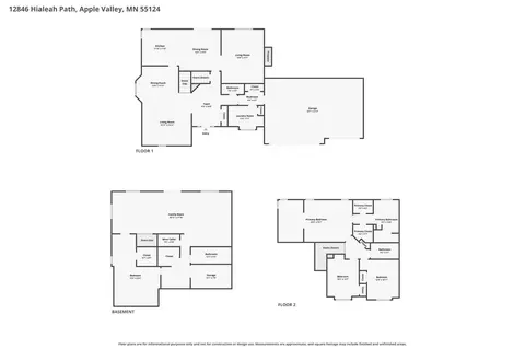 Floorplan - 12846 Hialeah Path, Apple Valley, MN 55124 photo 1 of 1
