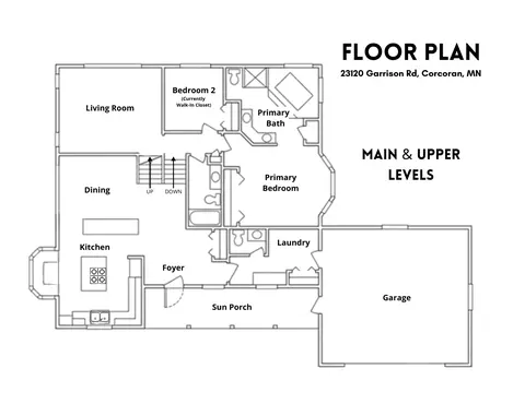 Floorplan - 23120 Garrison Rd, Corcoran, MN 55340 photo 1 of 2