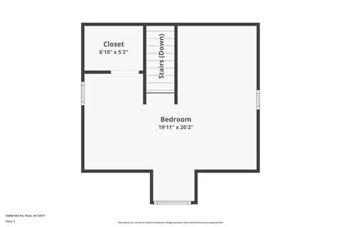 Floorplan - e5898 Mill Road, Plain, WI 53577 photo 3 of 3