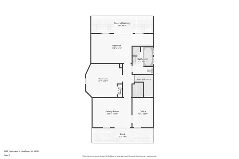 Floorplan - 1130 E Gorham St, Madison, WI 53703 photo 2 of 3