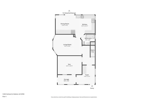 Floorplan - 1130 E Gorham St, Madison, WI 53703 photo 1 of 3