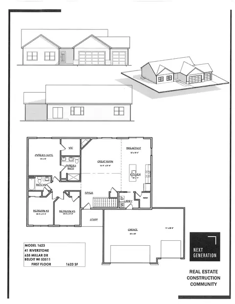 Floorplan - 635 Millar Dr, Beloit, WI 53511 photo 1 of 1