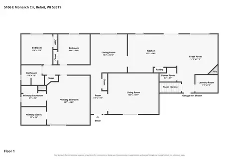 Floorplan - 5106 Monarch Cir, Beloit, WI 53511 photo 1 of 3
